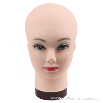 Hot selling bald rubber mannequin head for jewellery wig display